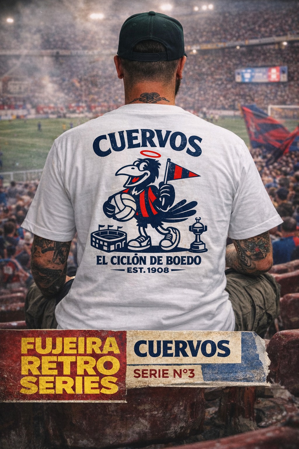 Remera Fujeira Retro Series Cuervos